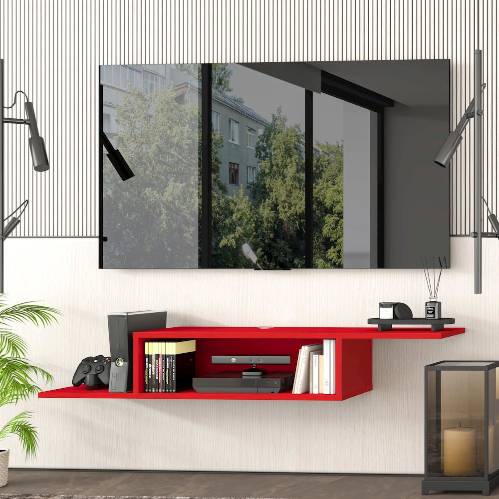 Floating TV Stand for Up to 65 Inch TVs – Wall Mounted Floating Shelf