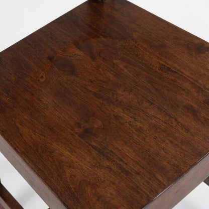 Antique Tobacco Dining Chair with Solid Pine Frame and Comfortable Seat