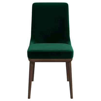 Kate Green Velvet Solid Wood Dining Chair (Set Of 2)