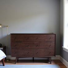 Solid Wood 6-Drawer Dresser for Bedroom, Real Wood Construction, Brown