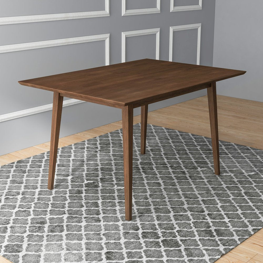 Mary Modern Style Solid Wood Rectangular Dining Kitchen Table 47"