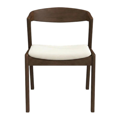 Velvet-Upholstered Solid Wood Dining Chairs, Blue, Dark Yellow, Cream, Set of 2