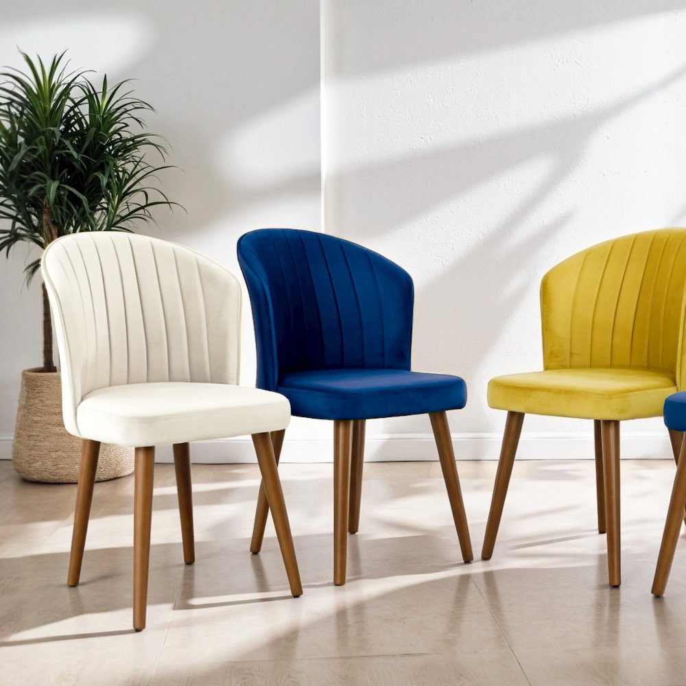 Parsons Gold Velvet Dining Chair - Set of 2