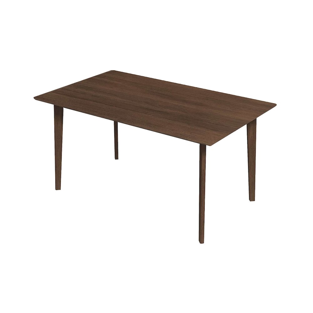 Solid Wood Dining Table in Brown, Elegant Dining Room Table for Kitchen