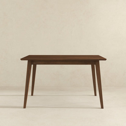 Levi Modern Style Solid Wood Rectangular Walnut Top Dining Table 47"