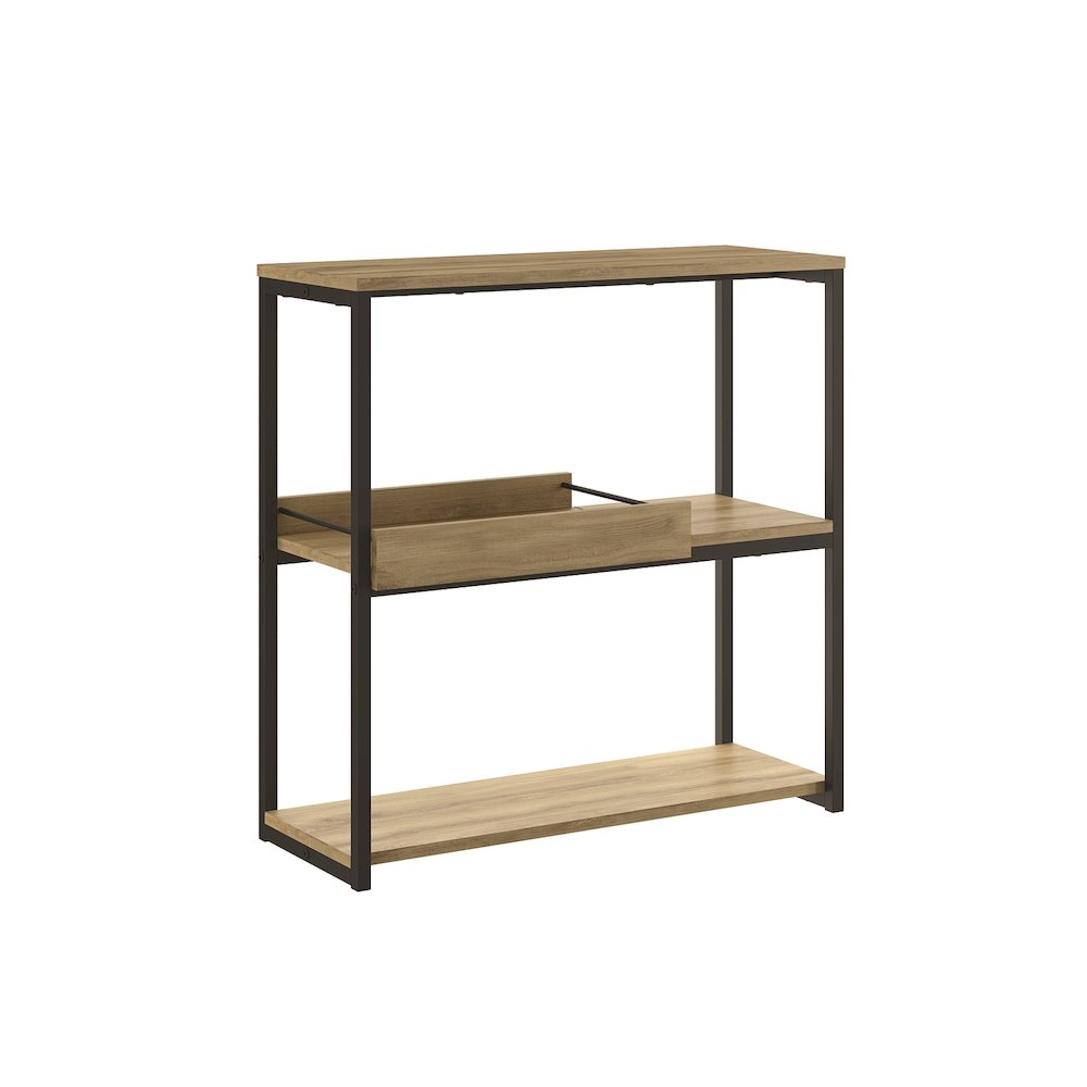Noa Console Table In Oak Laminate With Storage