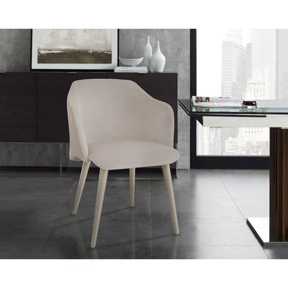 Monroe Set Of 2 Dining Chair In Gray Velvet Fabric