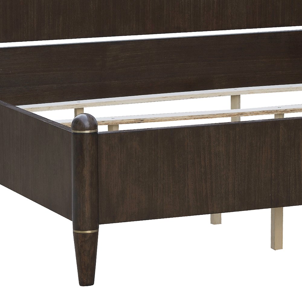 Asher Park King Poster Bed, Piano Brown Finish