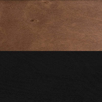 96 inch Fireplace TV Stand, For TVs up to 100 inches, Black and Bourbon Finish