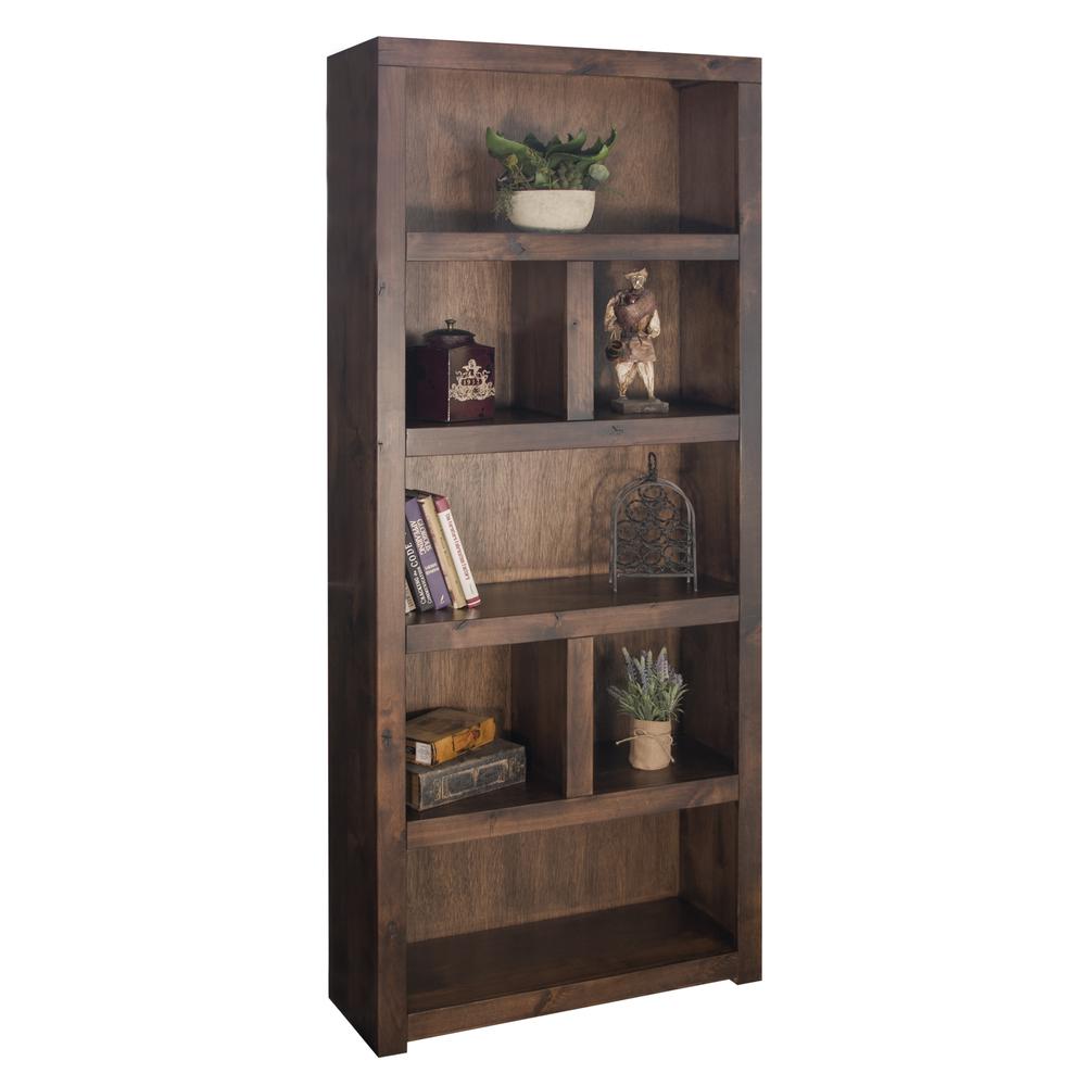 79 inch high Bookcase, Whiskey Finish
