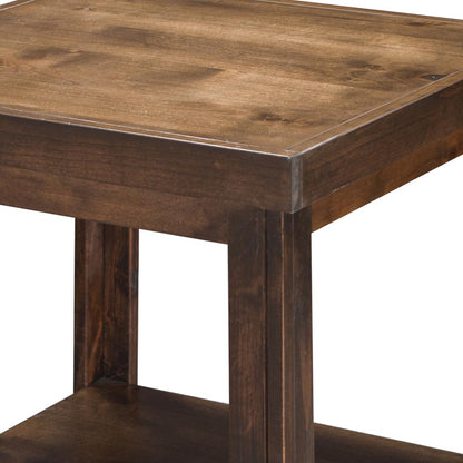 24" Side Table, Whiskey Finish