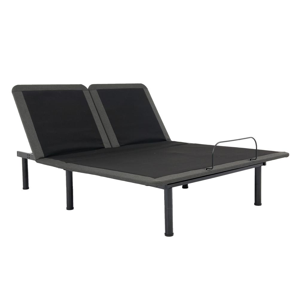 Queen Size Flex Top Quick Assembly Adjustable Bed Frame Voice Activated Controls