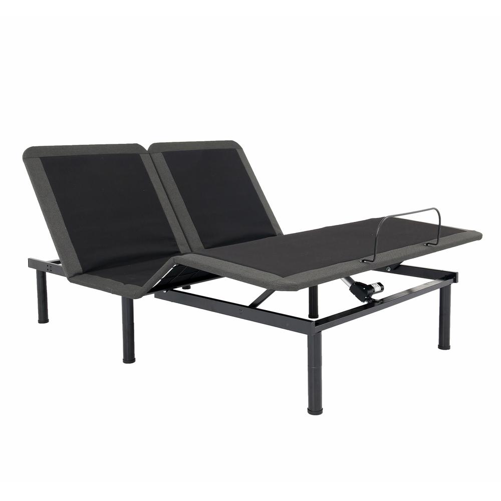 Queen Size Flex Top Quick Assembly Adjustable Bed Frame Voice Activated Controls