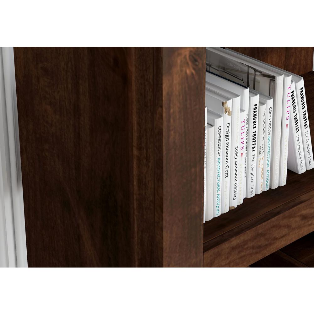 79 inch high Bookcase, Whiskey Finish