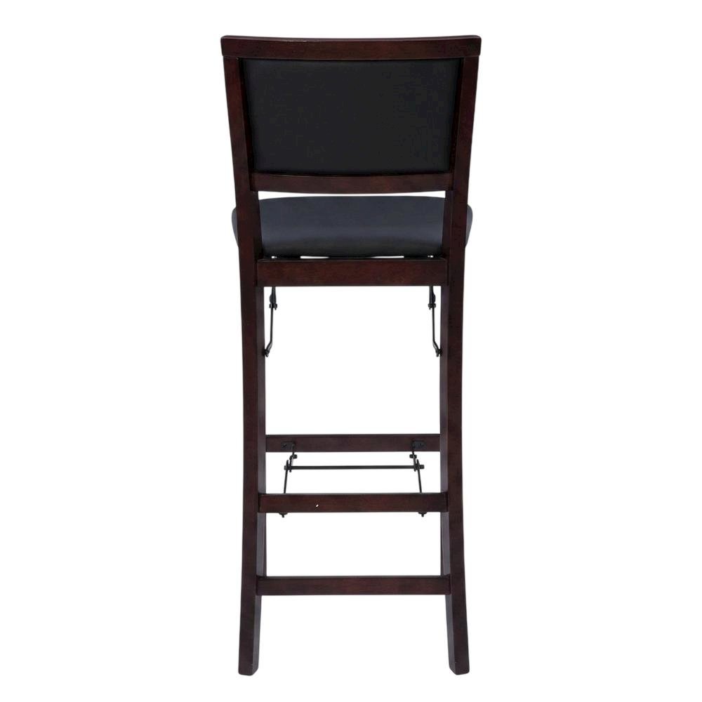 Merlot Bar Stool with Foldable Backrest and Cushioned Seat for Kitchen