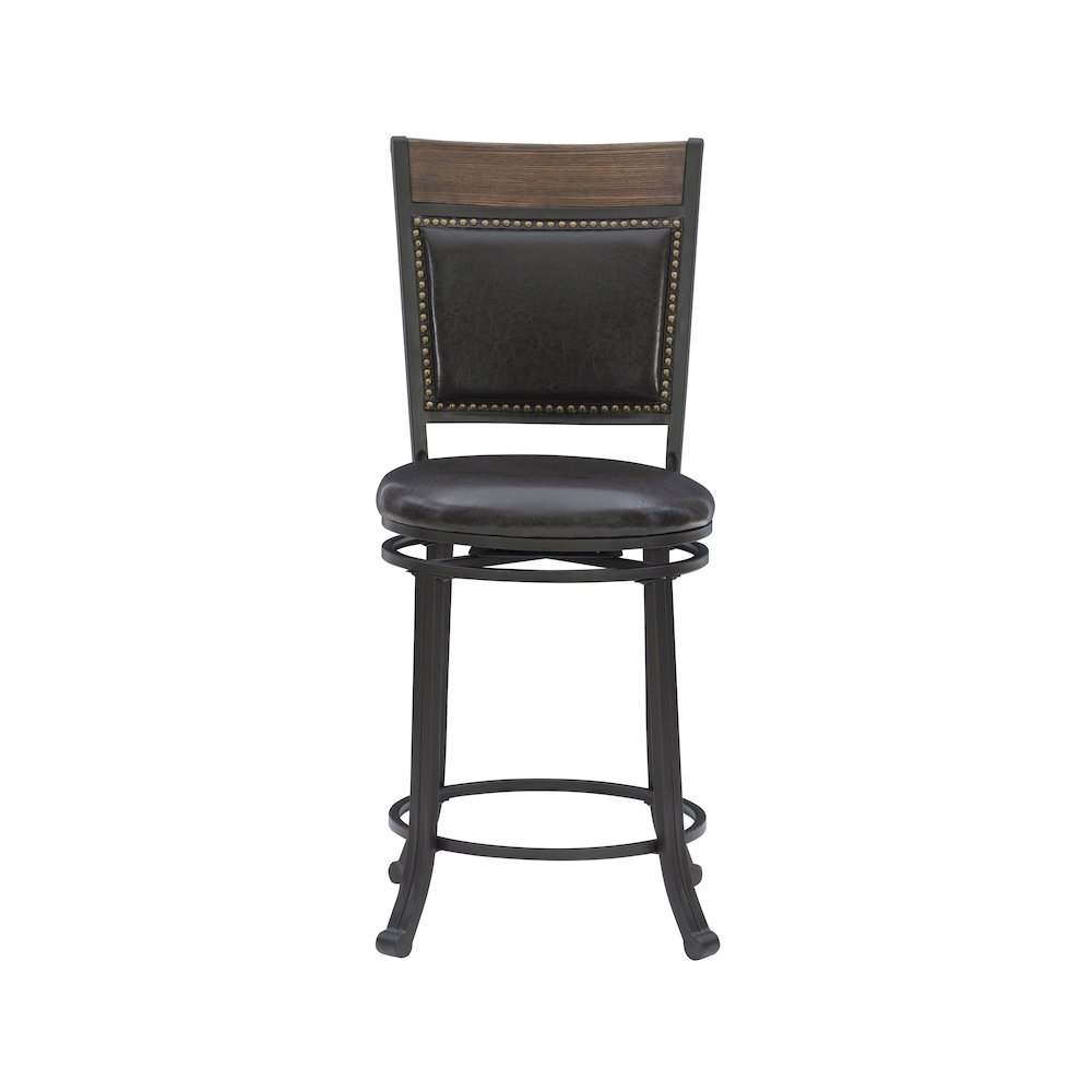Franklin Swivel 24 inch Counter Stool Brown