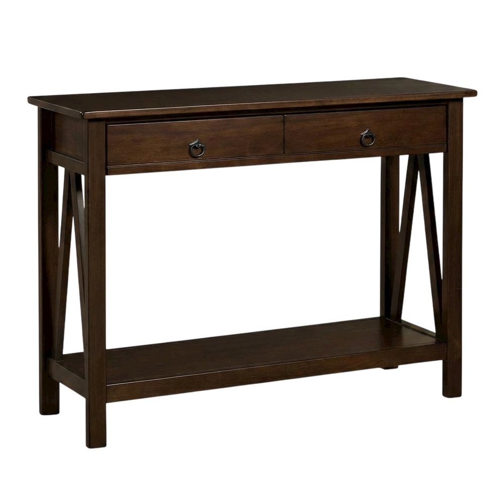 Antique Console Table with Elegant Finish for Living Room or Entryway