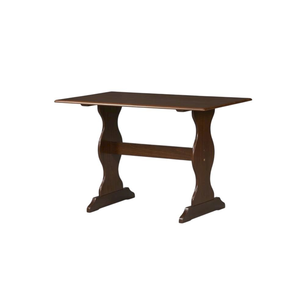 Walnut Dining Table with Solid Pine Top and Rustic Finish