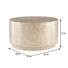 Gold and Ivory Coffee Table with Modern Design and Durable Construction
