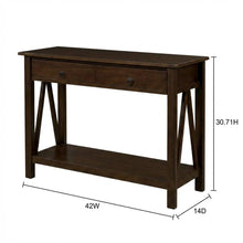 Antique Console Table with Elegant Finish for Living Room or Entryway