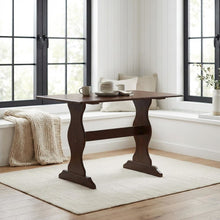 Walnut Dining Table with Solid Pine Top and Rustic Finish