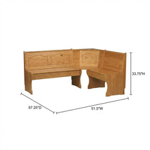 Honey Finish Corner Dining Unit in Pine and MDF with Stylish Design