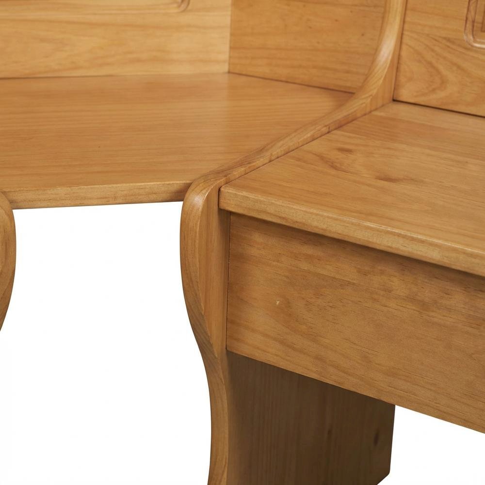 Honey Finish Corner Dining Unit in Pine and MDF with Stylish Design