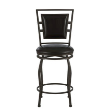 Adjustable Bar Stool Set with Metal Frame and Foam Cushioned Seats