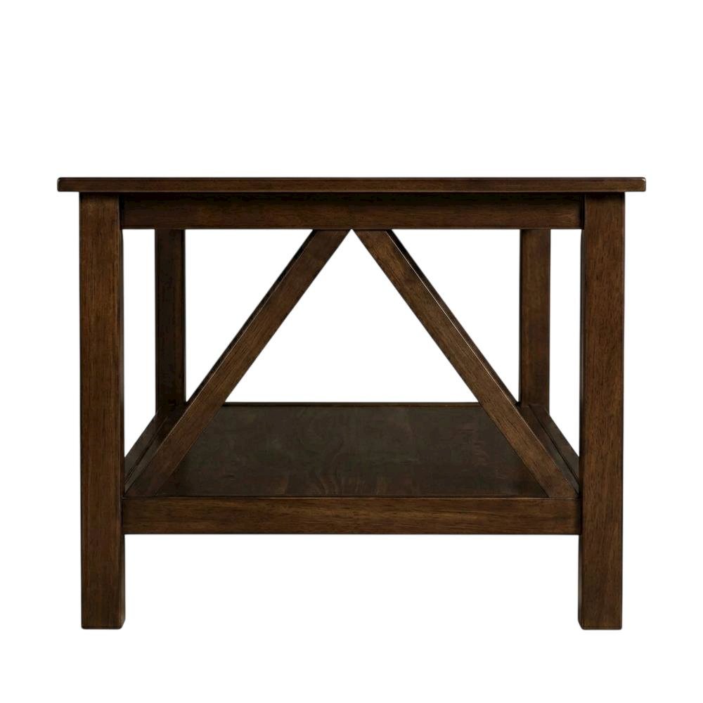 Antique Tobacco Coffee Table with Sturdy Wooden Top and Modern Design