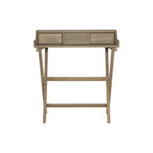 Rustic Brown Folding Office Desk With Solid Wood And Mdf Construction