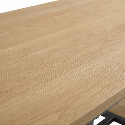 Modern Office Desk In Neutral Finish With Durable Surface And Sturdy Frame