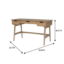 Rubberwood and MDF Computer Desk with Finish and Sturdy Build