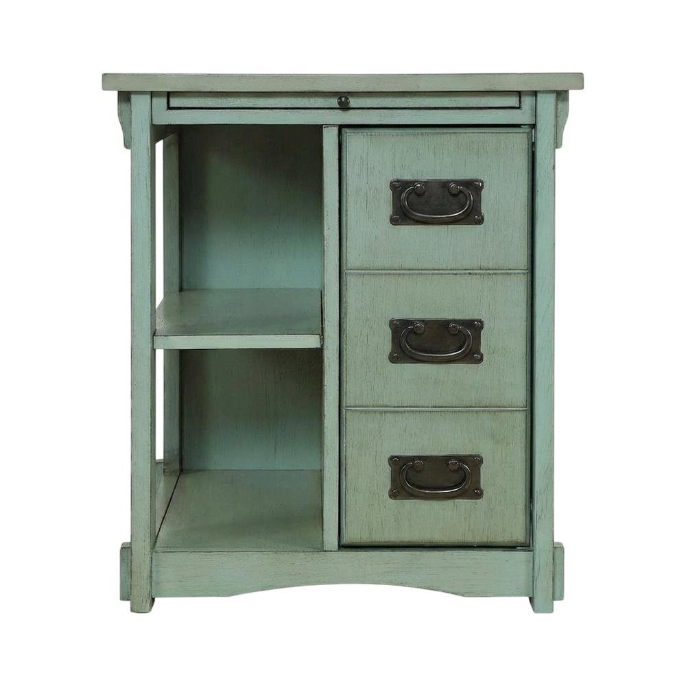 Teal, Side Table, Quality Build, Durable Wood Frame
