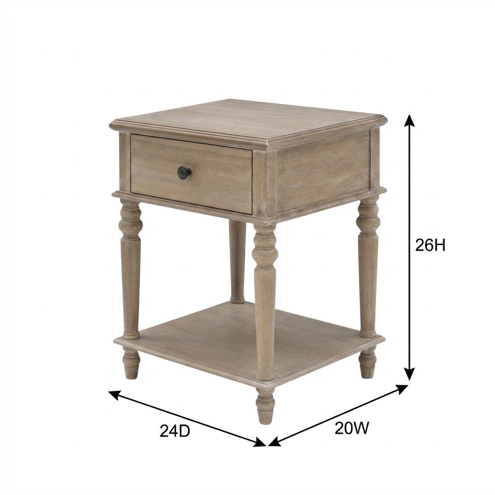 Natural, Side Table, Quality Build, Durable Wood Frame