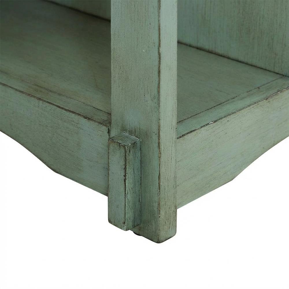 Teal, Side Table, Quality Build, Durable Wood Frame