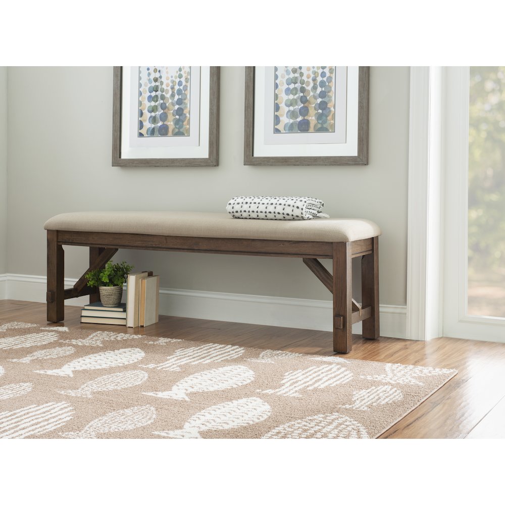 Turino Rustic Umber Bench