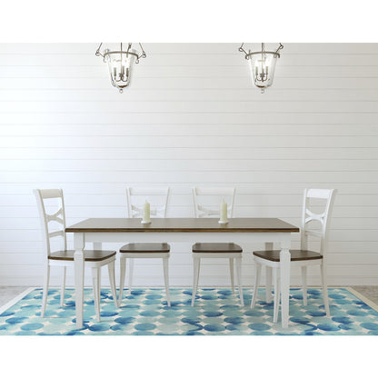 Outdoor Washable Lakeland Blue & Ivory 7' X 9', Rug