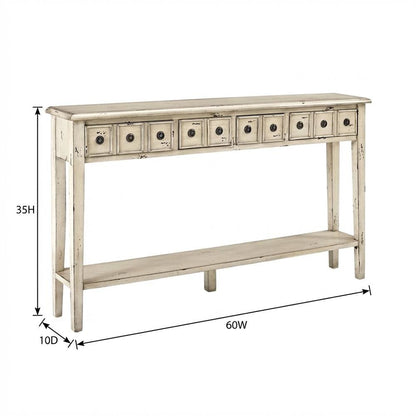 Long Console in Sleek Finish with Modern Design and Sturdy Construction