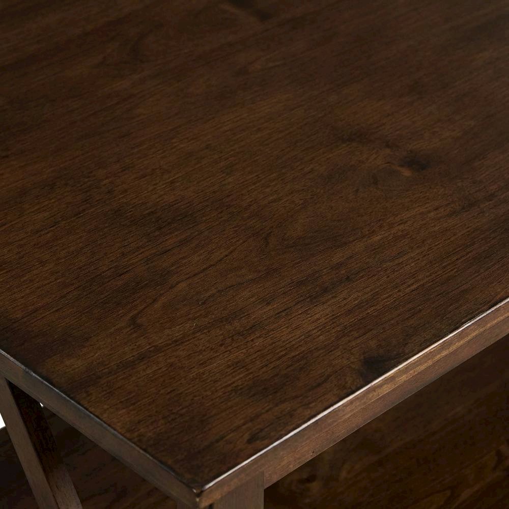 Antique Tobacco Coffee Table with Sturdy Wooden Top and Modern Design