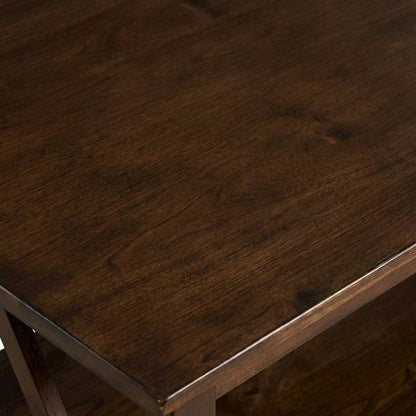 Antique Tobacco Coffee Table with Sturdy Wooden Top and Modern Design