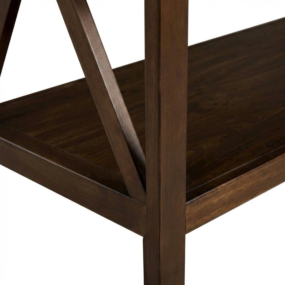 Antique Tobacco Coffee Table with Sturdy Wooden Top and Modern Design
