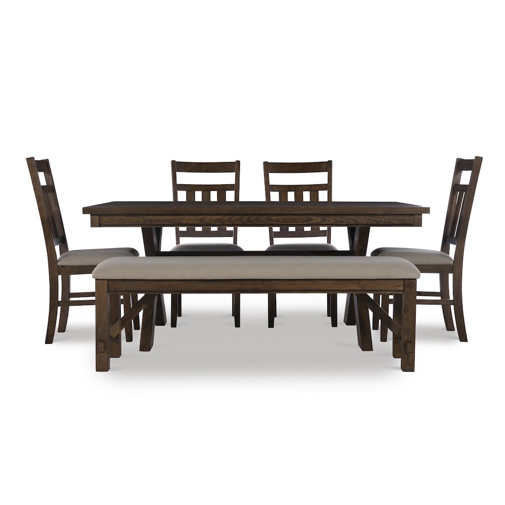 Turino Rustic Umber 6 PC Dining Set