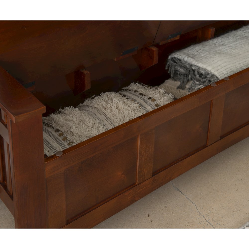 Split Seat Storage Bench