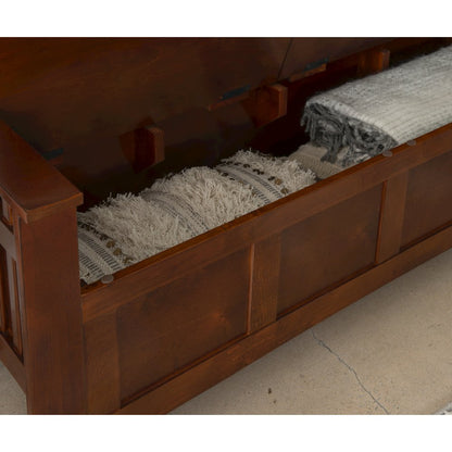 Split Seat Storage Bench