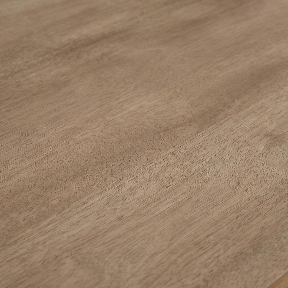 Rubberwood and MDF Computer Desk with Finish and Sturdy Build