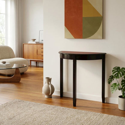 Demi Lune Console Table in Elegant Finish with Stylish Design