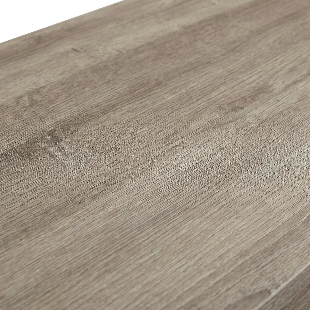 Gray Office Desk with MDF, PB, and 3D Paper Finish, Spacious Work Surface