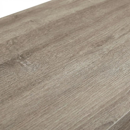 Gray Office Desk with MDF, PB, and 3D Paper Finish, Spacious Work Surface