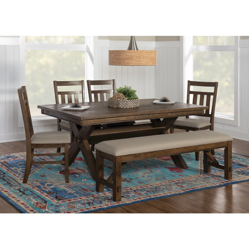 Turino Rustic Umber 6 PC Dining Set