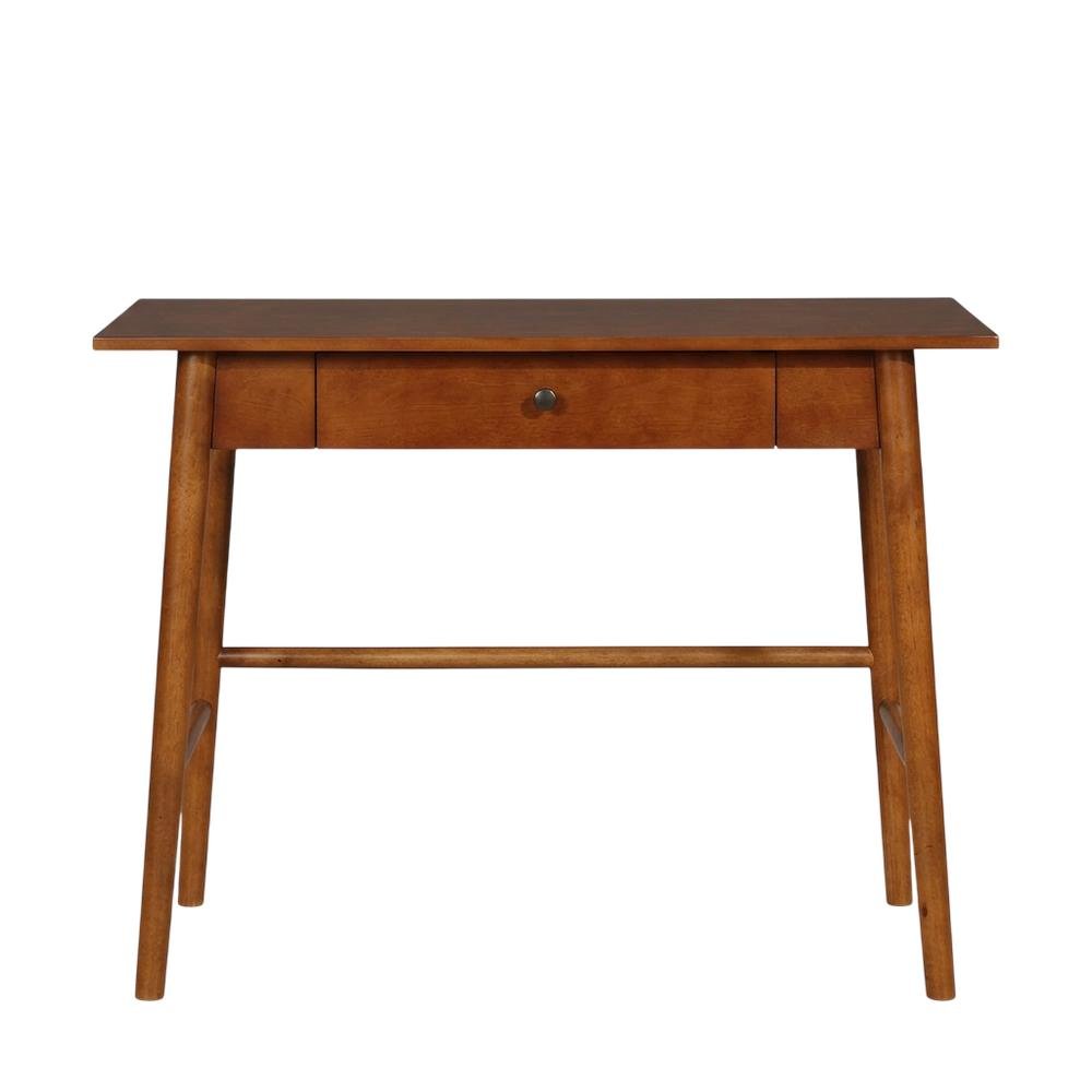 Walnut Office Desk in Solid Wood and Veneer Finish with Spacious Surface